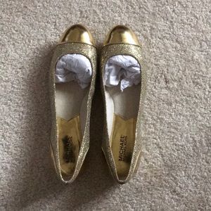 Michael Kors gold shoes